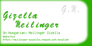 gizella meilinger business card